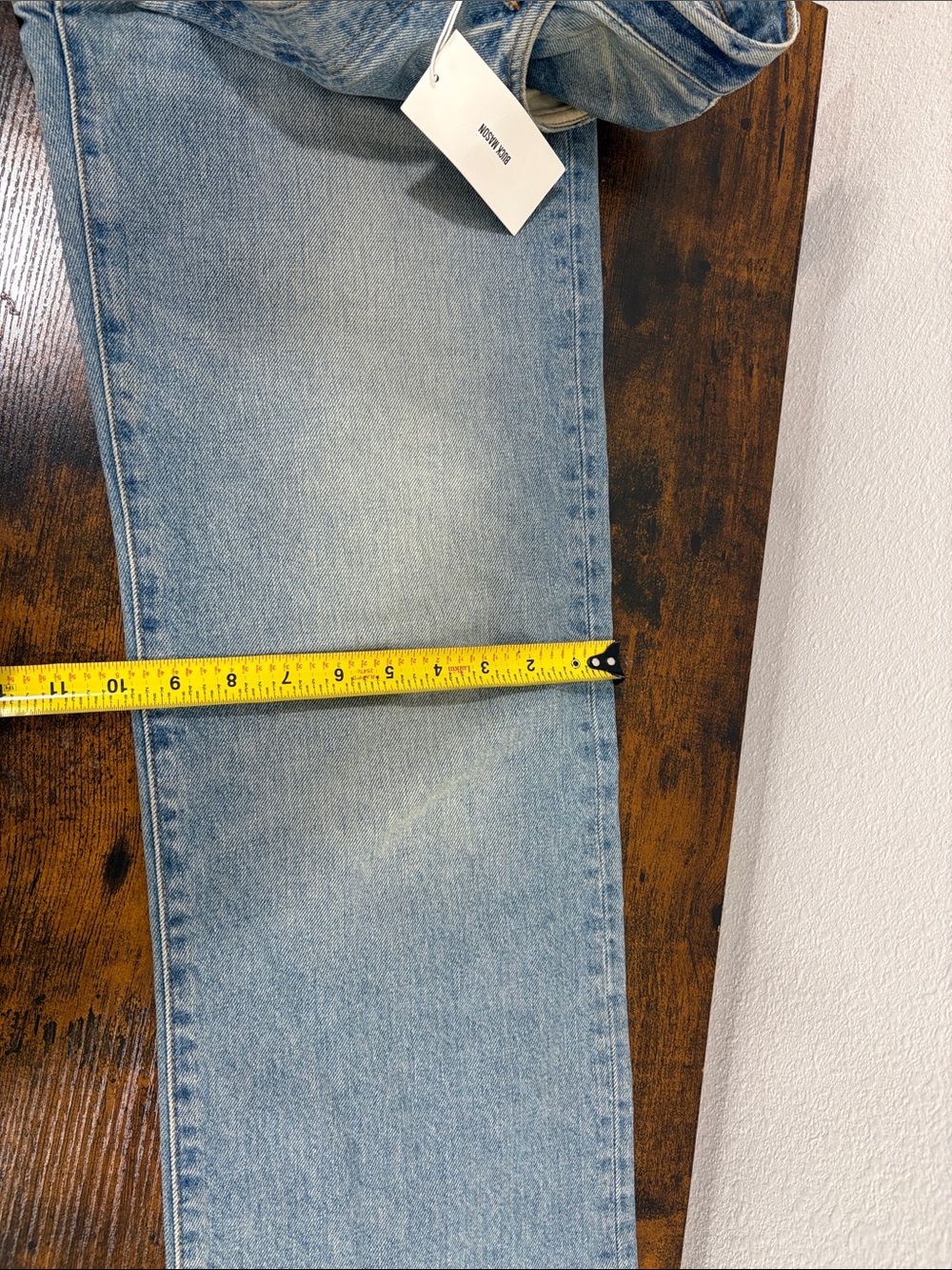 Buck Mason Off Duty Jeans Women’s 24 Light Wash High Rise Denim $208 - Picture 9 of 12